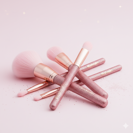 Vegan Makeup Brush Set β 4 Piece Essential Face & Cheek Collection