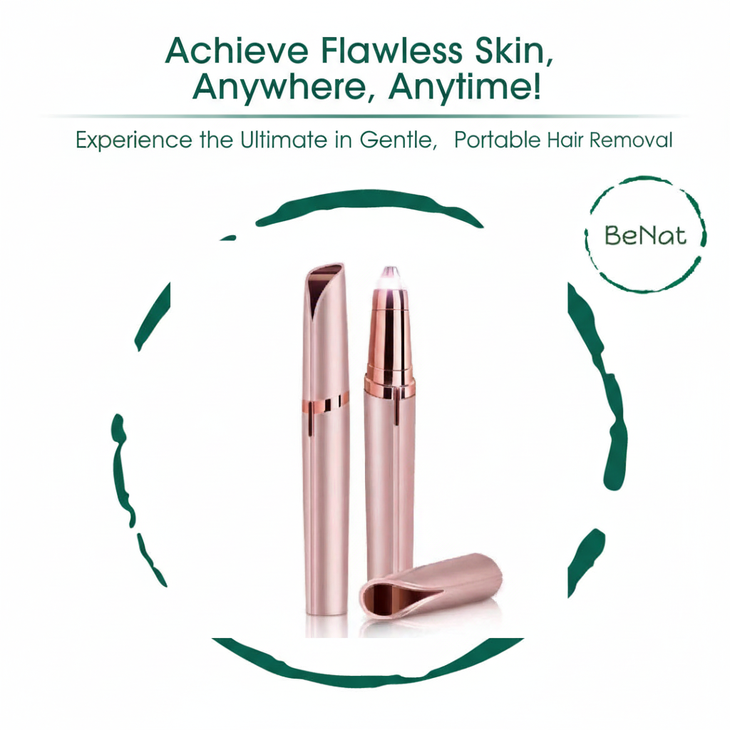 Rechargeable Facial + Eyebrow Hair Removers Set -2 Pack