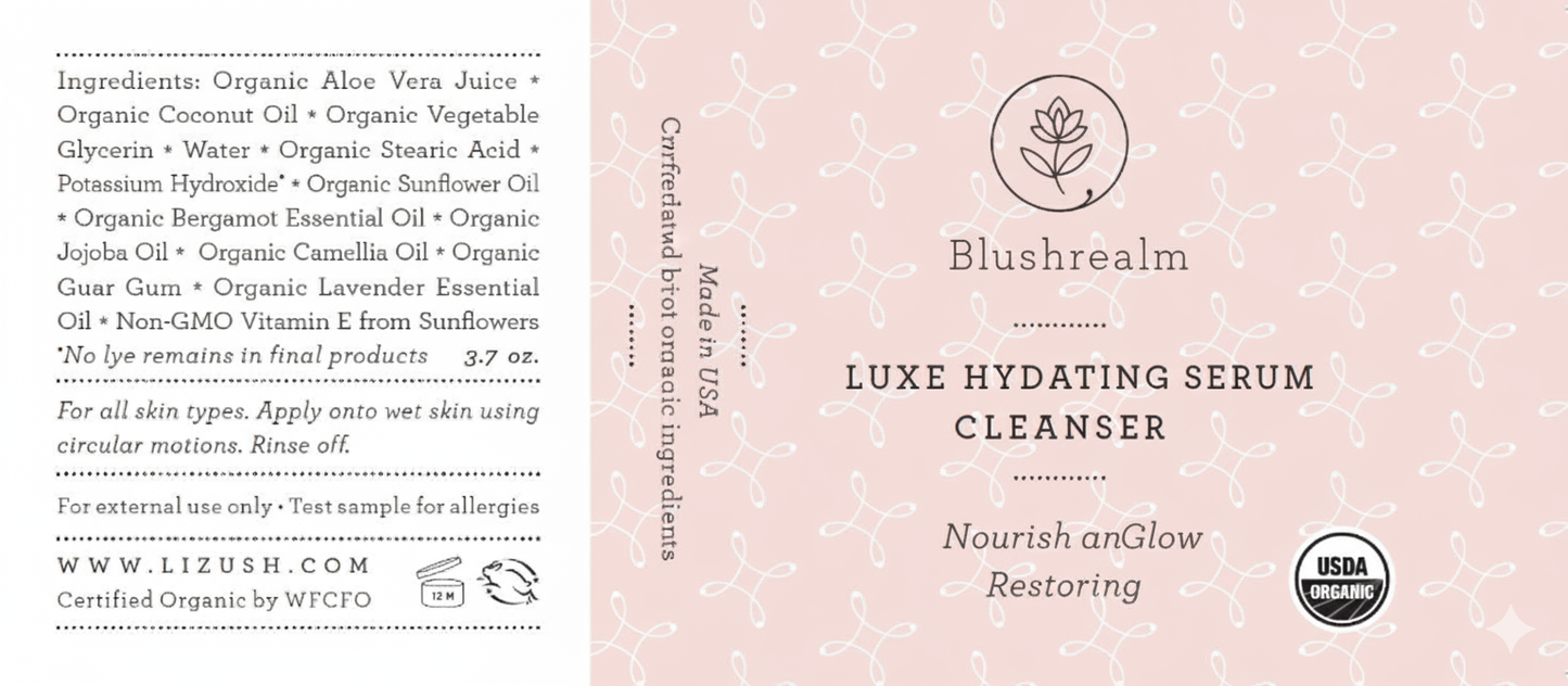 ORGANIC FACIAL CLEANSER Cleansing and Restoring